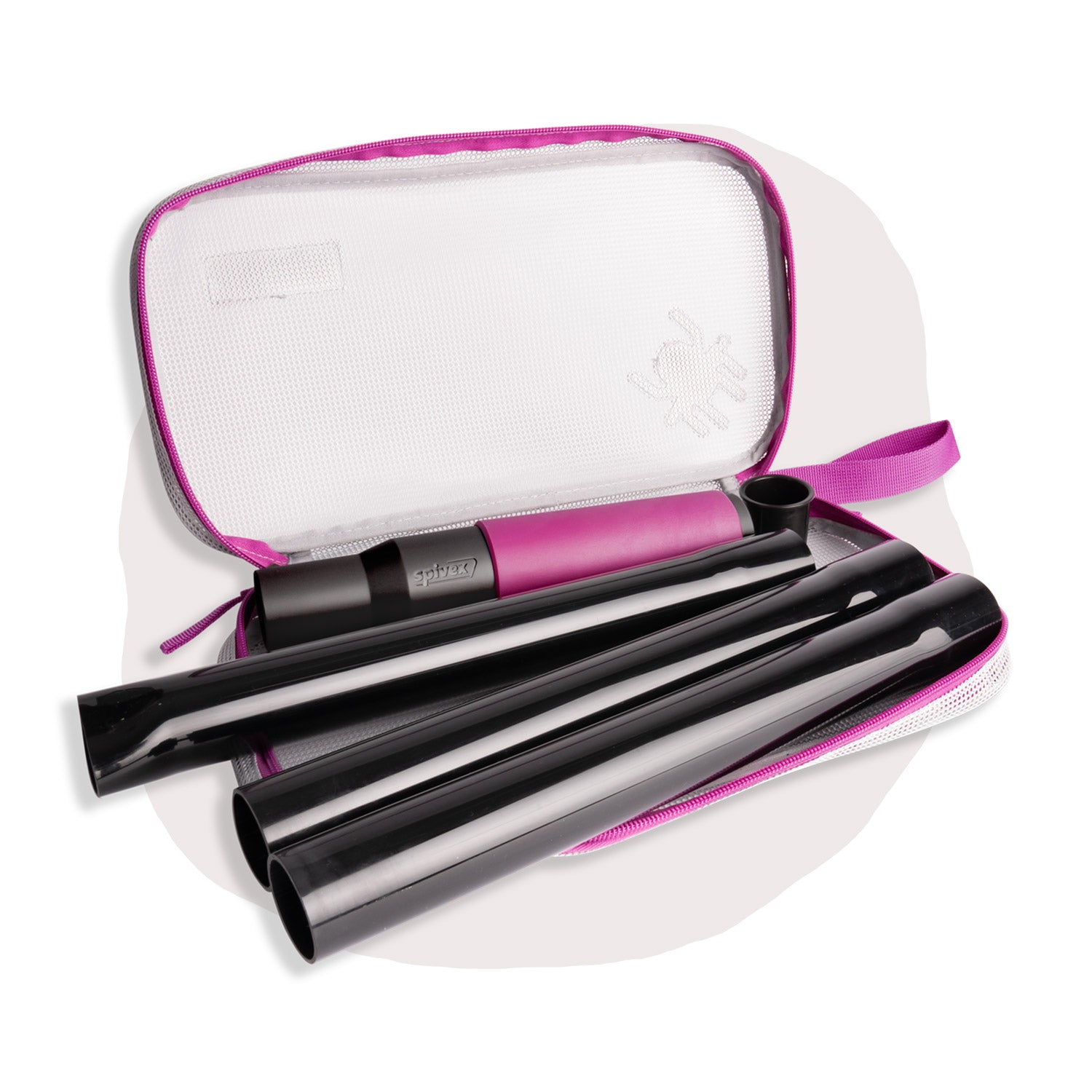 Premium Paket – Spivex mit Adapter, Ansatzrohr, Aufbewahrungstasche & zwei Verlängerungsrohre
